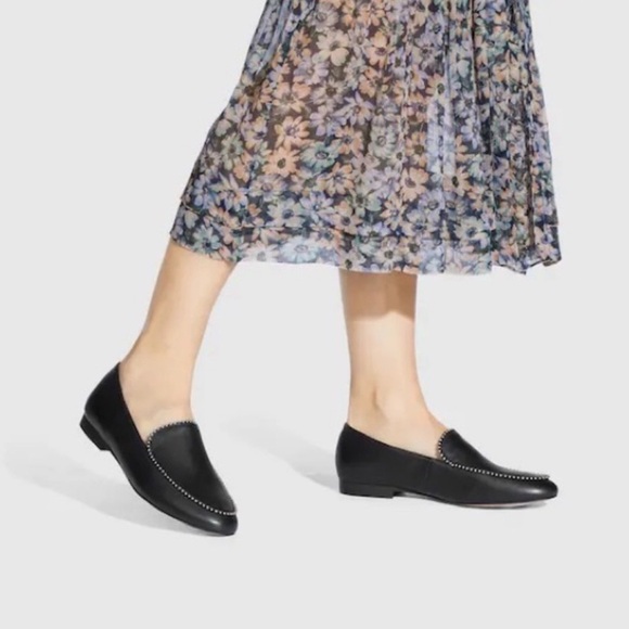 Coach Harper Black Leather Loafer S - Picture 1 of 8